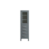 Design Element London 66" Transitional Tall Linen Cabinet