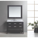 Design Element London 48"Espresso Transitional Single Sink Vanity Set