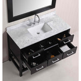 Design Element London 48"Espresso Transitional Single Sink Vanity Set