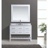 Design Element London 48" White Transitional Single Sink Vanity Set