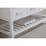 Design Element London 48" White Transitional Single Sink Vanity Set