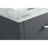 London 36" Gray Transitional Single Sink Vanity Set