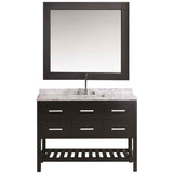 Design Element London 54" Espresso Transitional Single Sink Vanity Set