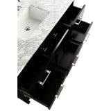 Design Element London 54" Espresso Transitional Single Sink Vanity Set