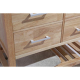 London 36" Honey Oak Transitional Single Sink Vanity Set