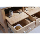 London 36" Honey Oak Transitional Single Sink Vanity Set