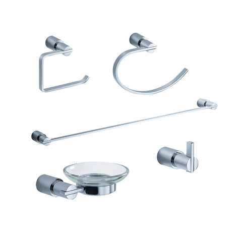 Fresca Magnifico 5-Piece Bathroom Accessory Set - Chrome