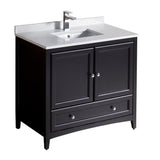 Fresca Oxford 36" Espresso Traditional Bathroom Cabinet