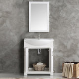 Fresca Hartford 30" White Traditional Bathroom Vanity