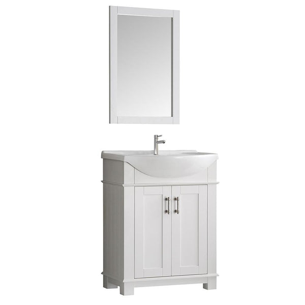 Fresca Hartford 30" White Traditional Bathroom Vanity