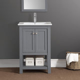 Fresca Manchester 24" Gray Traditional Bathroom Vanity