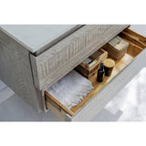 Fresca Formosa 84" Ash Modern Wall Hung Double Sink Bathroom Vanity | FCB31-361236ASH-CWH-U