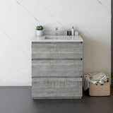 Fresca Formosa 30" Ash Modern Floor Standing Bathroom Vanity | FCB3130ASH-FC-CWH-U