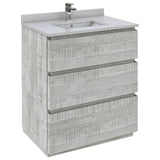 Fresca Formosa 30" Ash Modern Floor Standing Bathroom Vanity | FCB3130ASH-FC-CWH-U