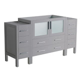 Fresca Torino 60" Gray Modern Bathroom Cabinets