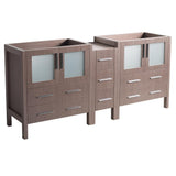 Fresca Torino 72" Gray Oak Modern Bathroom Cabinets