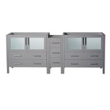 Fresca Torino 83" Gray Modern Bathroom Cabinet