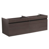 Fresca Largo Gray Oak Modern Double Sink Bathroom Cabinet