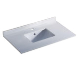 Fresca Oxford 36" White Countertop with Undermount Sink