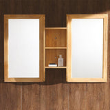 Fresca Bellezza 54" Natural Wood Mirrors with Shelf Combination