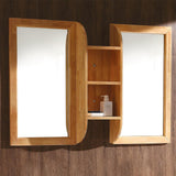 Fresca Bellezza 54" Natural Wood Mirrors with Shelf Combination