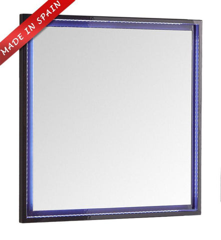 Fresca Platinum Due 32" Glossy Cobalt Bathroom LED Mirror