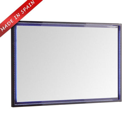 Fresca Platinum Due 48" Glossy Cobalt Bathroom LED Mirror