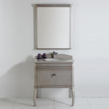 Fresca Platinum London 32" Antique Silver Bathroom Vanity