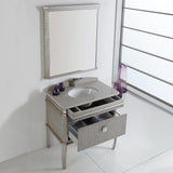 Fresca Platinum London 32" Antique Silver Bathroom Vanity