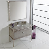 Fresca Platinum London 40" Antique Silver Bathroom Vanity