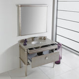 Fresca Platinum London 40" Antique Silver Bathroom Vanity