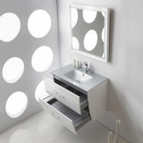 Fresca Platinum Wave 32" Glossy White Modern Bathroom Vanity