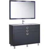 Fresca Platinum Due 48" Glossy Cobalt Bathroom Vanity