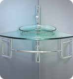 Fresca Ordinato 24" Corner Mount Modern Glass Bathroom Vanity