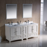 Fresca Oxford 72" Double Sink Vanity