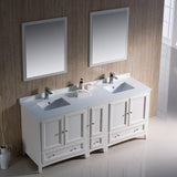 Fresca Oxford 72" Double Sink Vanity