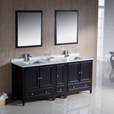 Fresca Oxford 72" Double Sink Vanity