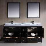 Fresca Oxford 72" Double Sink Vanity