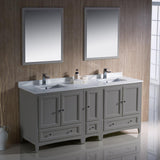 Fresca Oxford 72" Double Sink Vanity