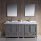 Fresca Oxford 72" Double Sink Vanity