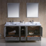 Fresca Oxford 72" Double Sink Vanity