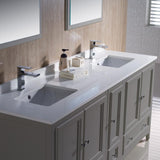 Fresca Oxford 72" Double Sink Vanity