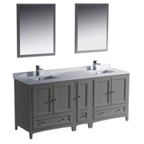 Fresca Oxford 72" Double Sink Vanity