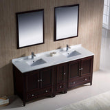 Fresca Oxford 72" Double Sink Vanity