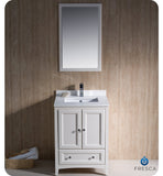 Fresca Oxford 24" Antique White Traditional Bathroom Vanity