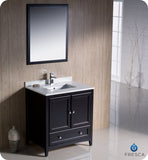 Fresca Oxford 30" Espresso Traditional Bathroom Vanity