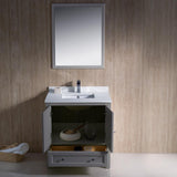 Fresca Oxford 30" Gray Traditional Bathroom Vanity