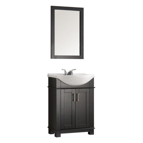 Fresca Hartford 24" Black Traditional Bathroom Vanity