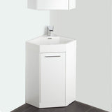 Fresca Coda 18" White Corner Bathroom Vanity