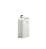 Fresca Coda 18" White Corner Bathroom Vanity